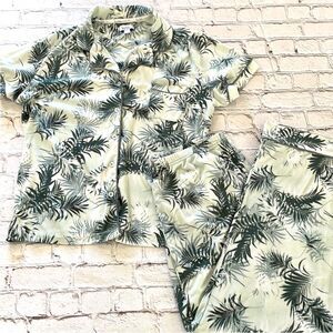 Nicole Miller S Green Tropical Softest Pajamas Ever! S
